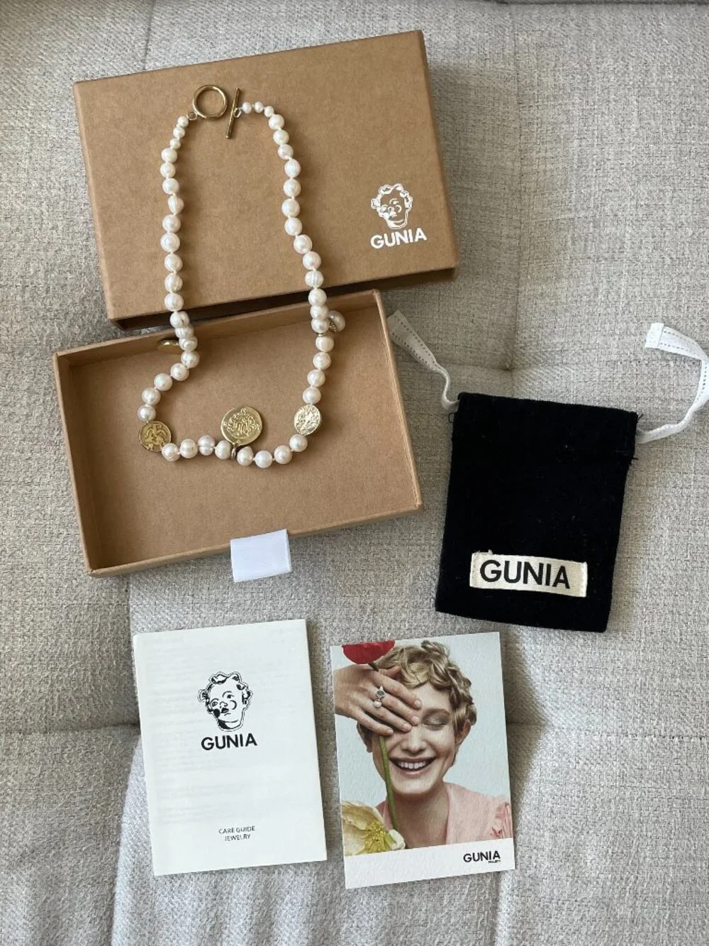 Like new Gunia Project Pearl Necklace with Pendants famous Ukrainian jewelry - Picture 1 of 7